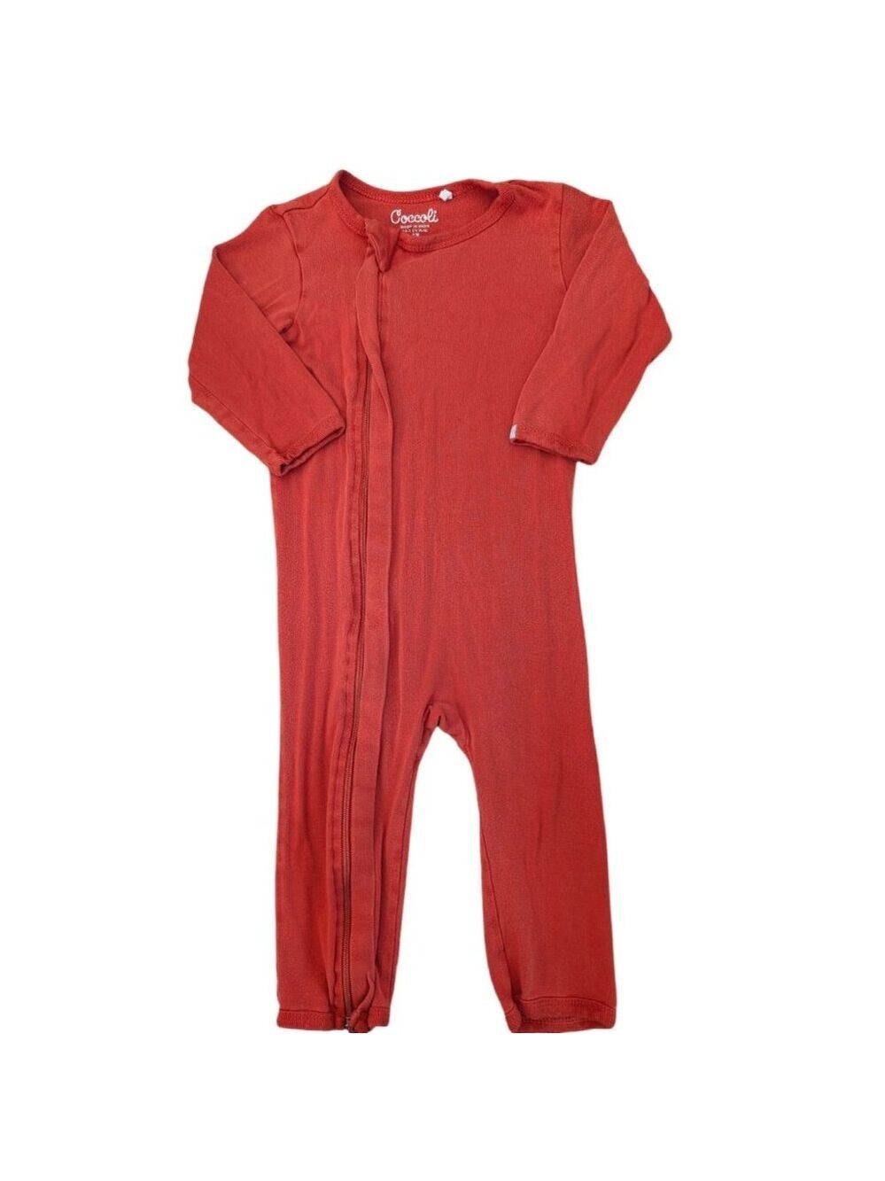 Coccoli Burnt Orange‎ Modal Romper 9m